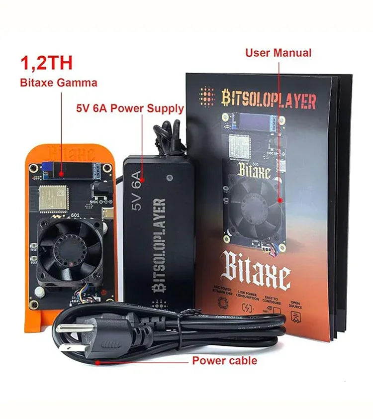 Bitaxe Gamma 601 Orange 1.2Th/s