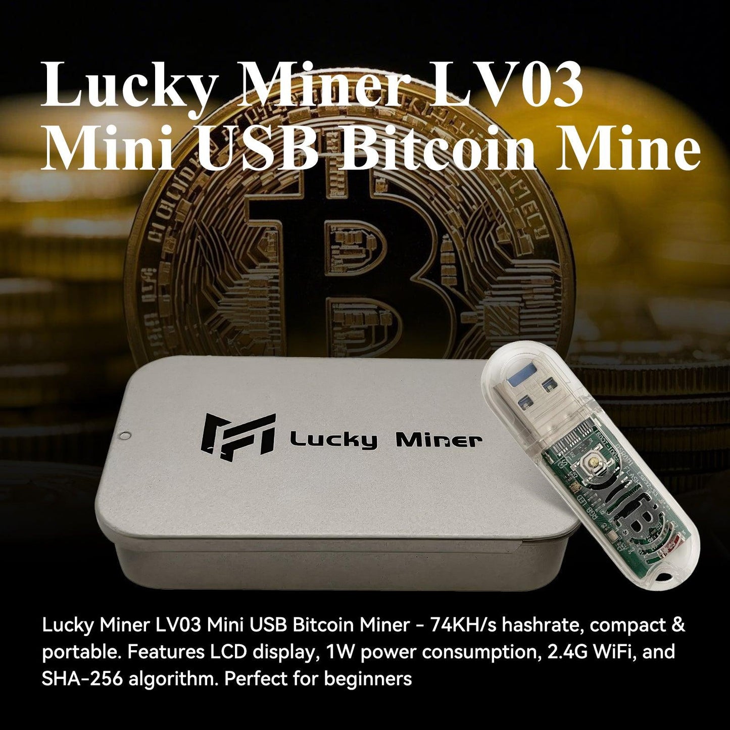 Lucky Miner LV03 Mini USB Bitcoin Mine - Lucky Miner Club